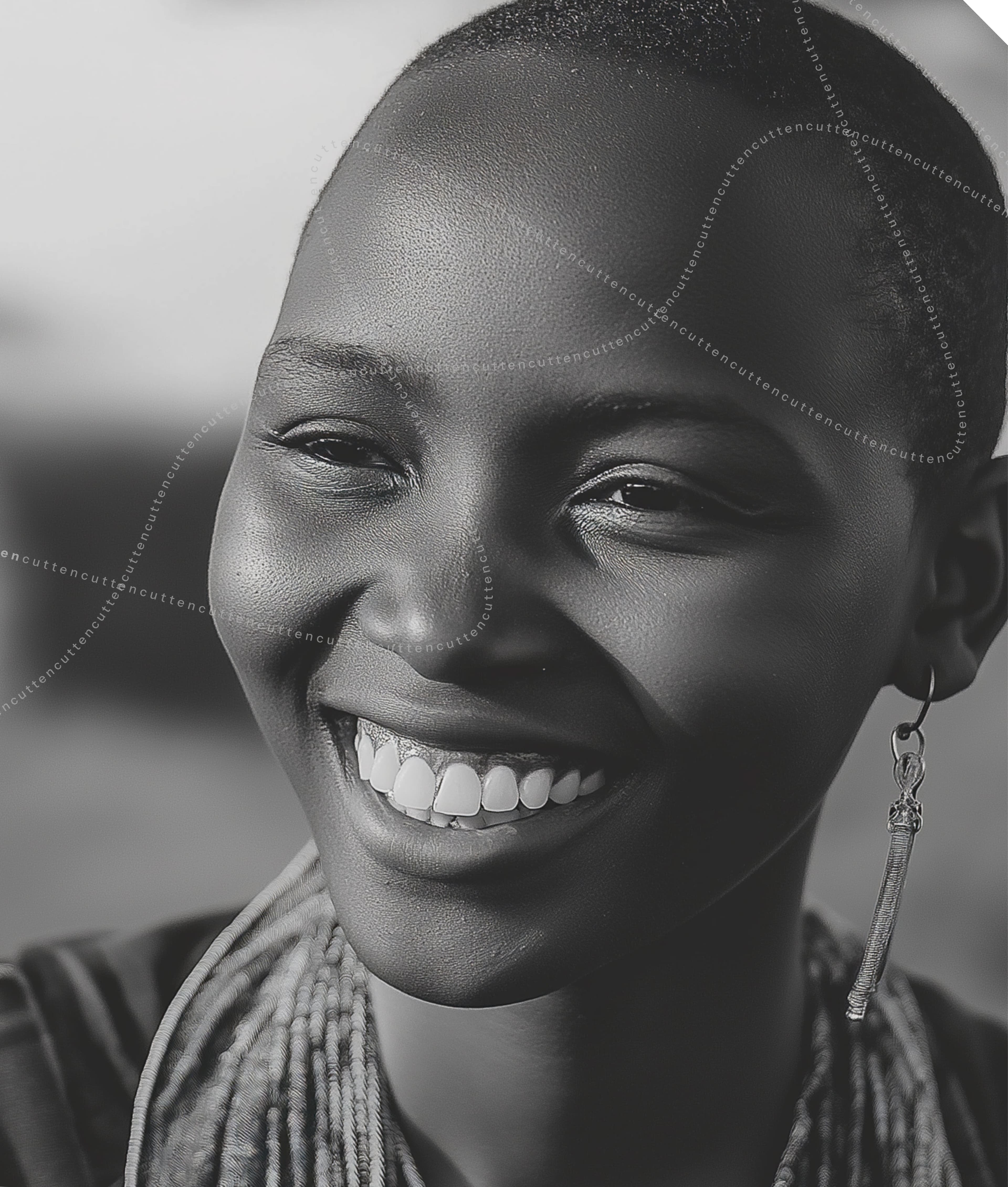 Close-up portrait of a smiling woman